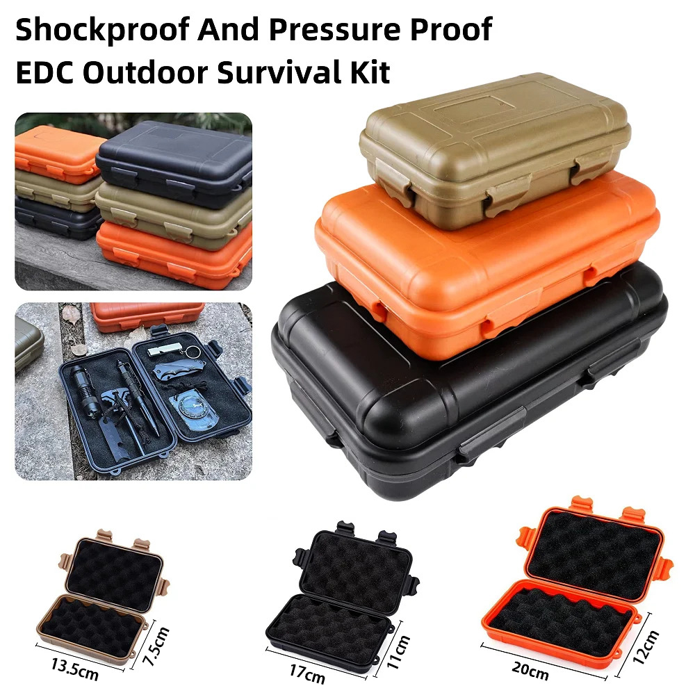 Fishing Equipment Bag - S/L/XLサイズ アウトドア プラスチック製 防水 密閉 サバイバルボックス