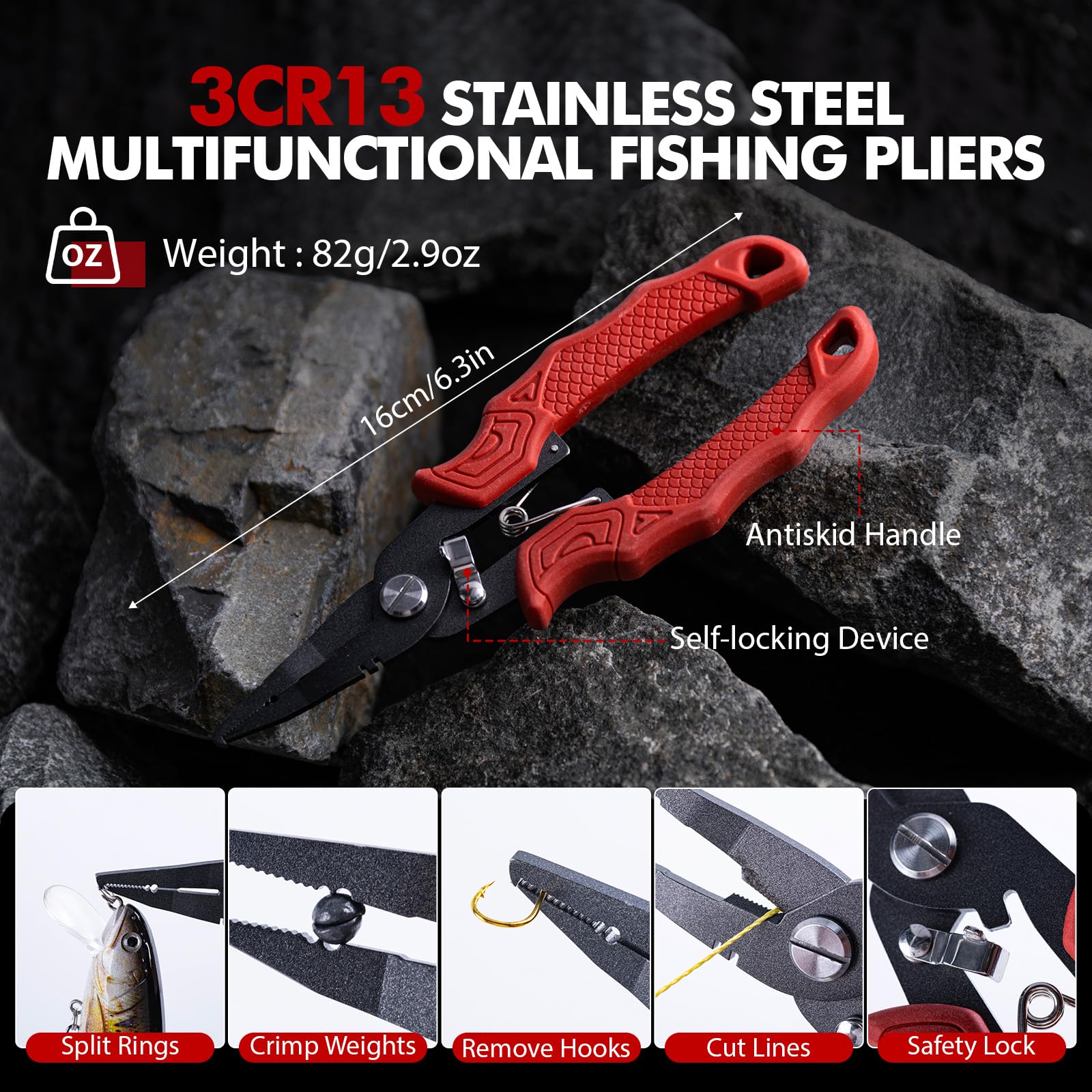 Goture 釣り用アクセサリー：釣り用プライヤー、魚の口を - Fishing Equipment Price のレビューと価格