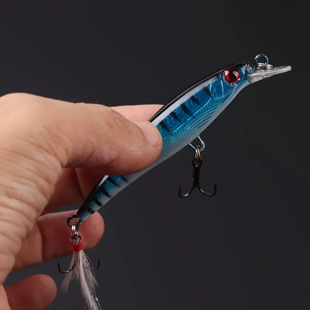 レーザー3Dアイズバイオニックミノー釣りルアー5個/箱 -  - Fishing Equipment Carp のレビューと価格