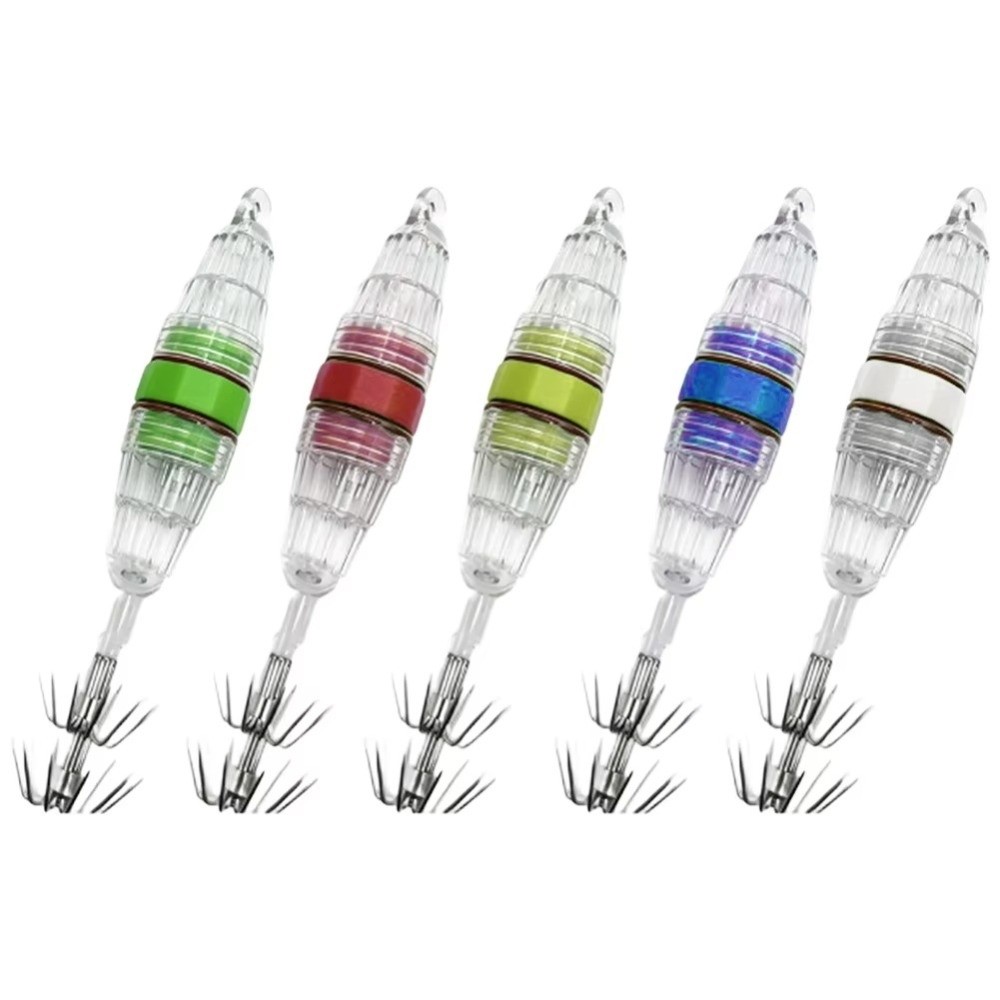 長さ10cm LED釣り用ライト 重量8g イカ針デザイン  - Fishing Equipment Carp のレビューと価格