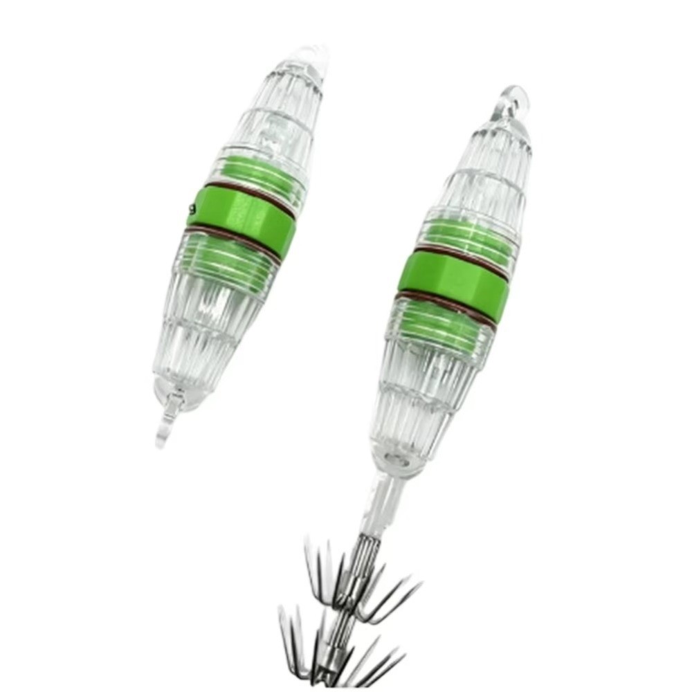 長さ10cm LED釣り用ライト 重量8g イカ針デザイン  - Fishing Equipment Carp のレビューと価格