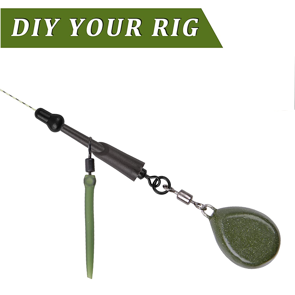 30/50/100 個鯉釣りランニングリグキット丸頭ゴム緩衝 - Fishing Equipment Carp のレビューと価格