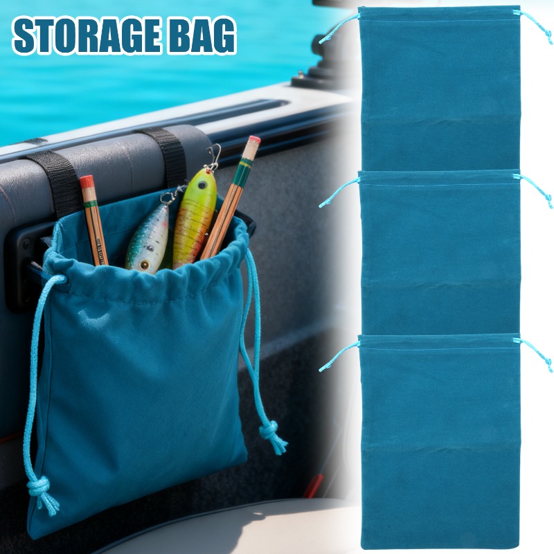 多機能釣り道具フリース収納バッグポータブル巾着釣りホイール保 - Fishing Equipment Bag のレビューと価格