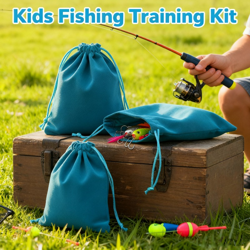 多機能釣り道具フリース収納バッグポータブル巾着釣りホイール保 - Fishing Equipment Bag のレビューと価格