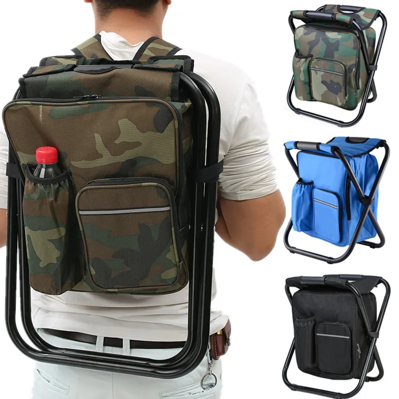 2 in 1 折りたたみ釣り椅子バッグ釣りバックパック椅子ス - Fishing Equipment Bag のレビューと価格