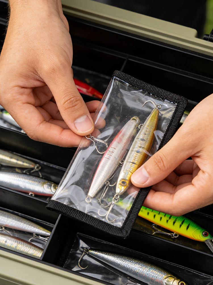透明 PVC ルアーバッグ釣りフック保護ラップカバーケースバ - Fishing Equipment Bag のレビューと価格